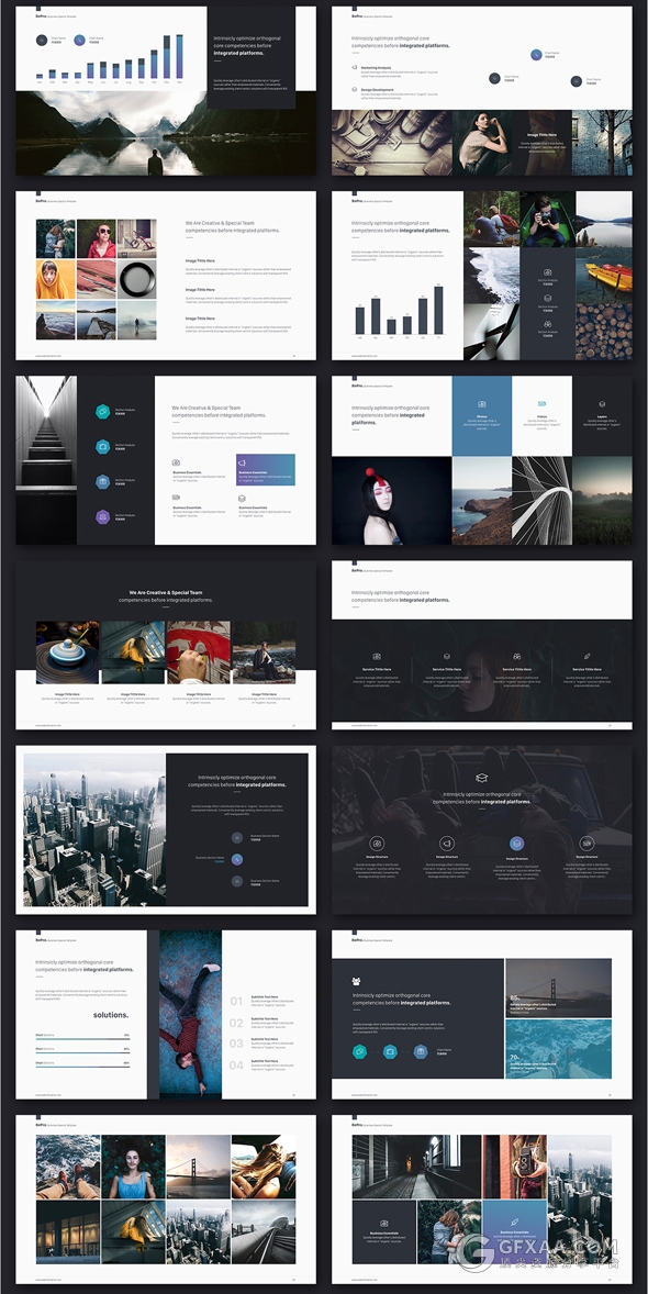 110页极简文艺杂志风格keynote模板 - 顶尖PPT
