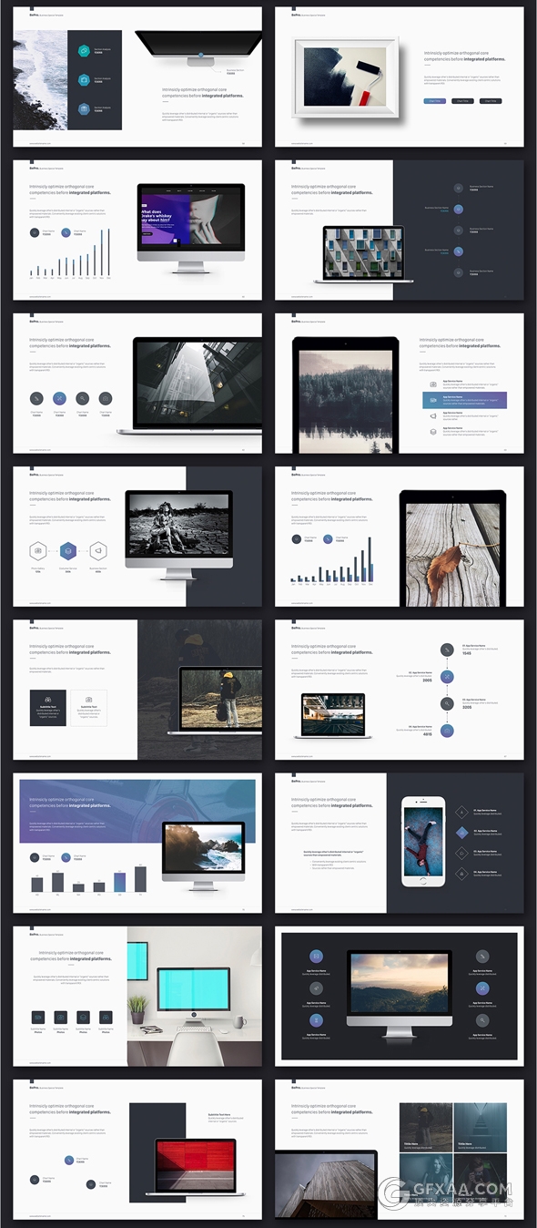 110页极简文艺杂志风格keynote模板 - 顶尖PPT