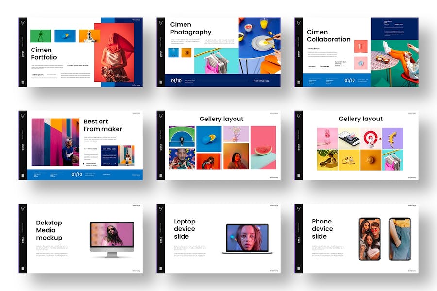 欧美商务商业PowerPoint模板 - 顶尖PPT