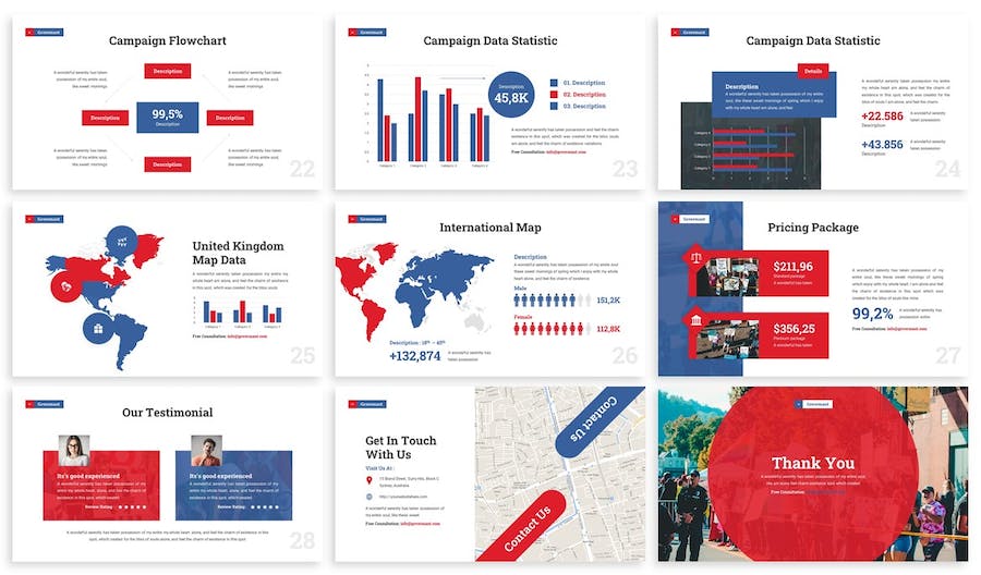 欧美政府政治议员竞选keynote模板 - 顶尖PPT