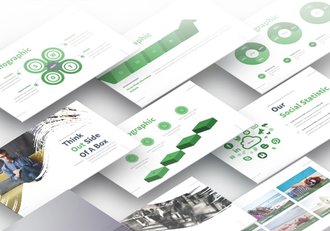 精美图形设计配色多用途PPT模板 - 顶尖PPT