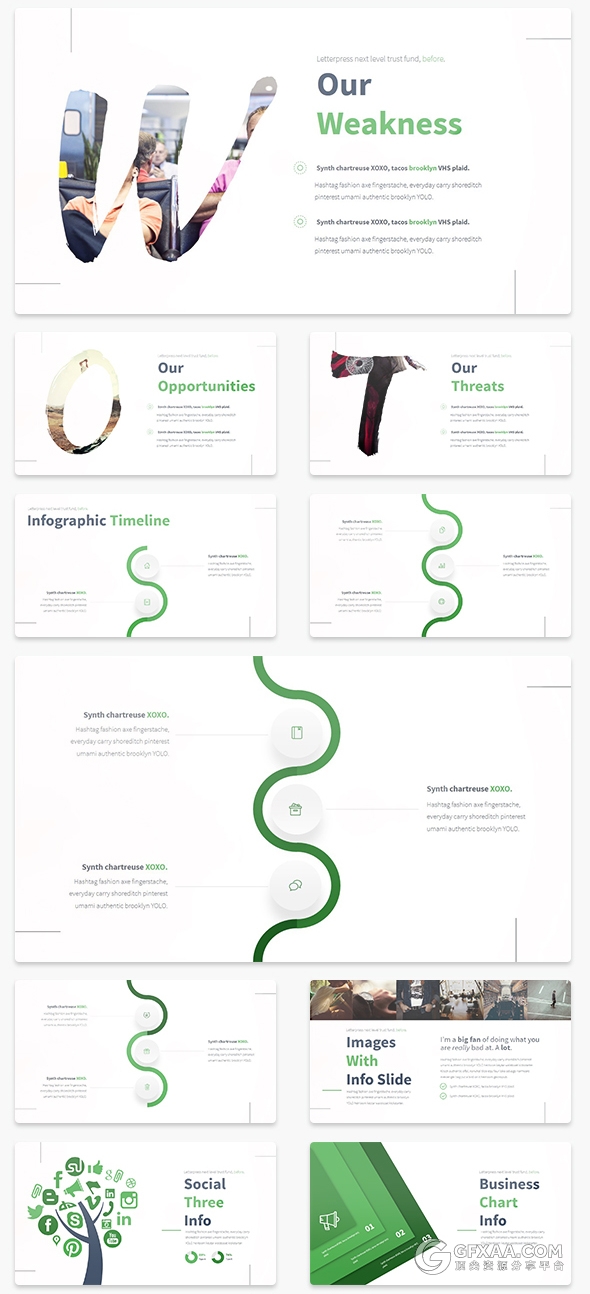 精美图形设计配色多用途PPT模板 - 顶尖PPT