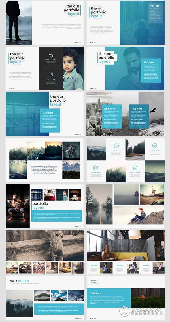 100多页多图形商务通用PPT模板 - 顶尖PPT