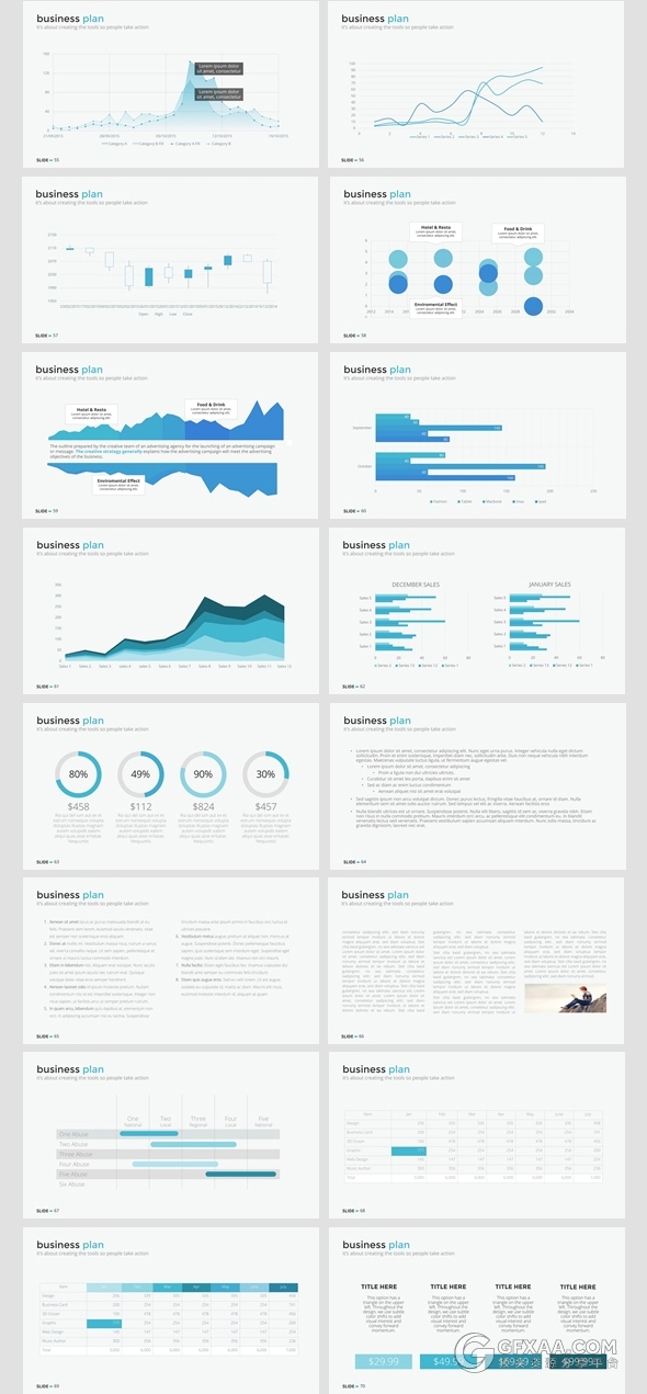 100多页多图形商务通用PPT模板 - 顶尖PPT