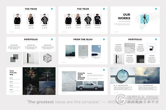 112页图片展示艺术风格PPT模板 - 顶尖PPT