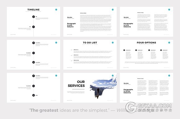 112页图片展示艺术风格PPT模板 - 顶尖PPT