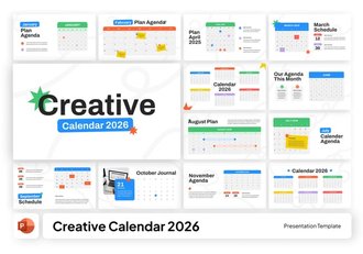 2026年创意日历项目PPT模板 - 顶尖PPT