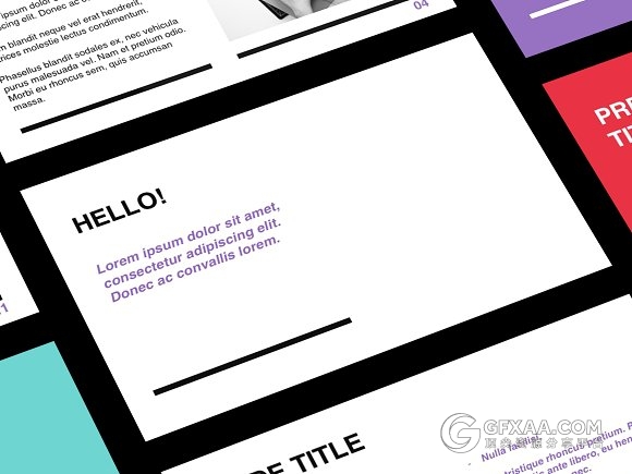 简约欧美风格PPT模板 - 顶尖PPT