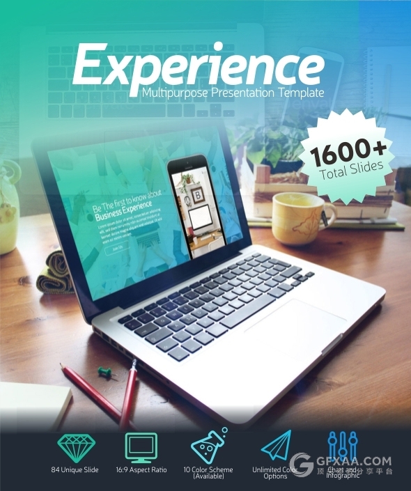 85页10款不同颜色数据图表年计划总结PPT模板 - 顶尖PPT