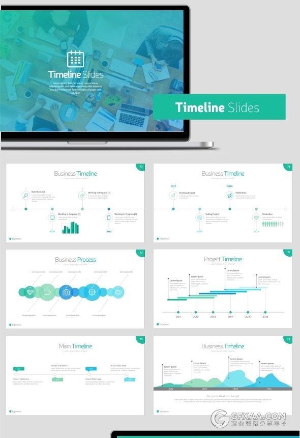 85页10款不同颜色数据图表年计划总结PPT模板 - 顶尖PPT