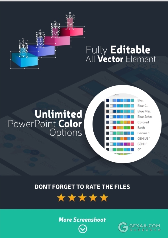 85页10款不同颜色数据图表年计划总结PPT模板 - 顶尖PPT