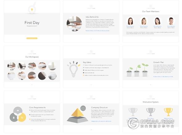 20页简约大气企业通用PPT模板 - 顶尖PPT