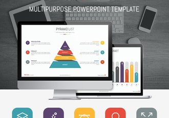 6款不同颜色数据图表年计划总结PPT模板 - 顶尖PPT
