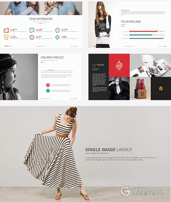 6款不同颜色数据图表年计划总结PPT模板 - 顶尖PPT