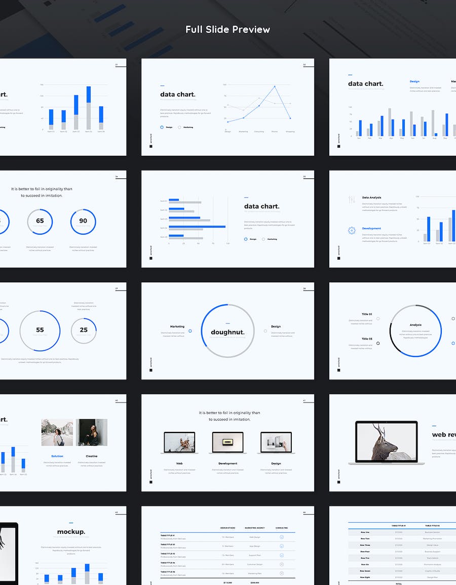 简约风格业务展示汇报总结PPT模板 - 顶尖PPT