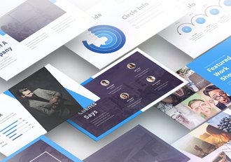 10款欧美范图片展示数据图表PPT模板 - 顶尖PPT