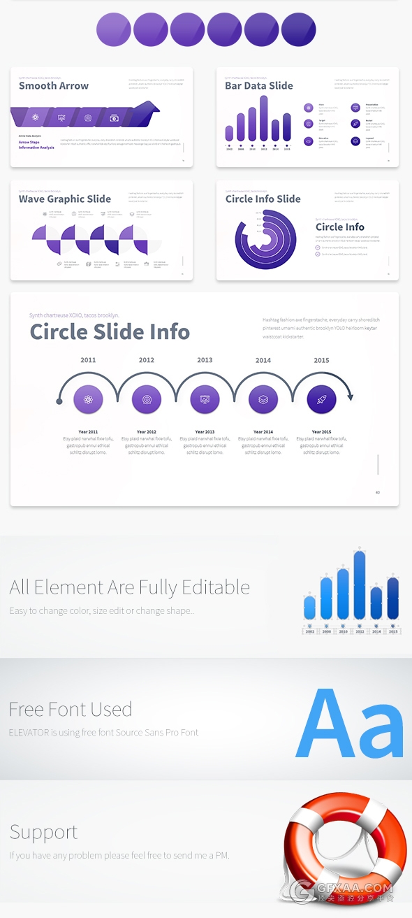 10款欧美范图片展示数据图表PPT模板 - 顶尖PPT