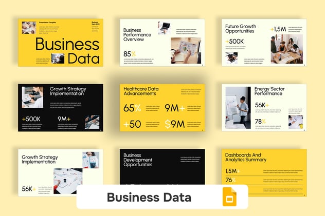 商业数据报告财务分析PPT模板 - 顶尖PPT