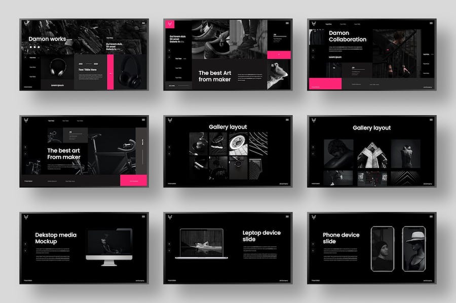 黑色系商务商业项目通用keynote模板 - 顶尖PPT