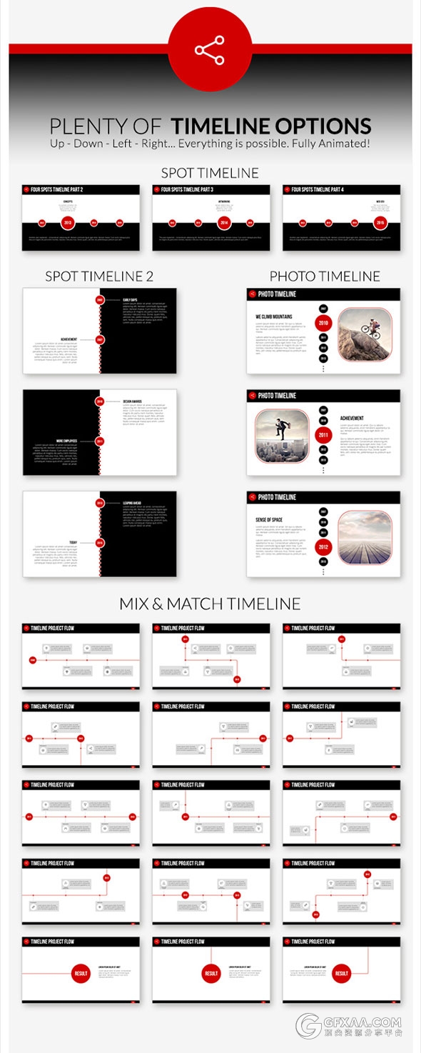 220页红色高端商务报告统计PPT模板 - 顶尖PPT