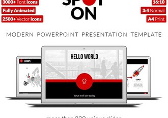 220页红色高端商务报告统计PPT模板 - 顶尖PPT