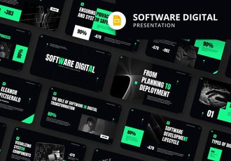 软件推介平台PPT模板 - 顶尖PPT