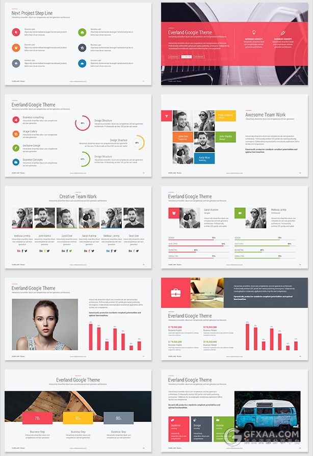 高端谷歌公司幻灯片演示PPT模板 - 顶尖PPT