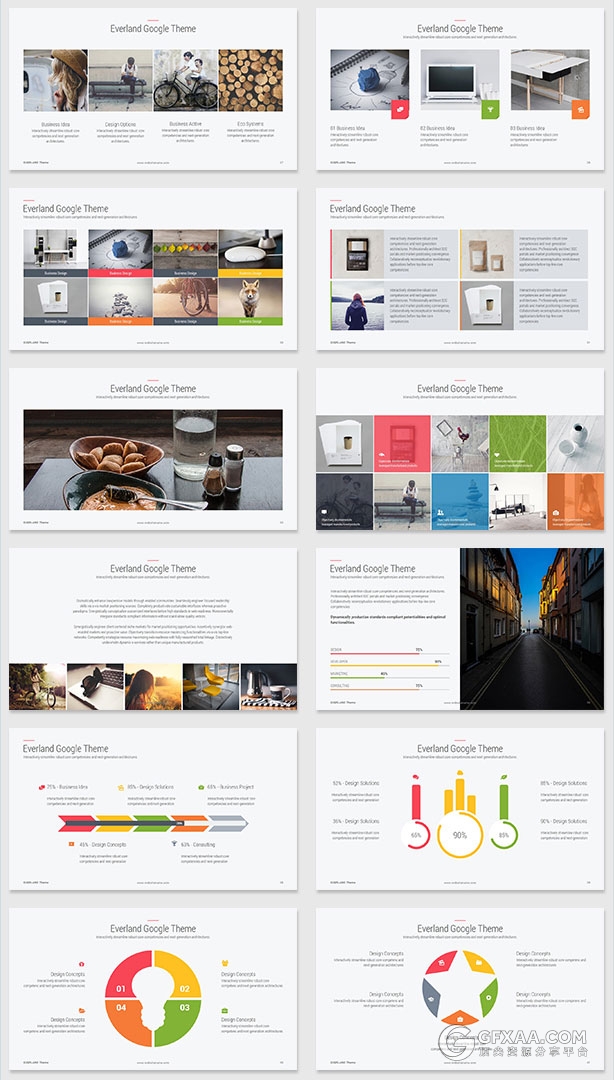 高端谷歌公司幻灯片演示PPT模板 - 顶尖PPT