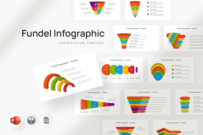 信息图表展示数据统计PPT模板 - 顶尖PPT