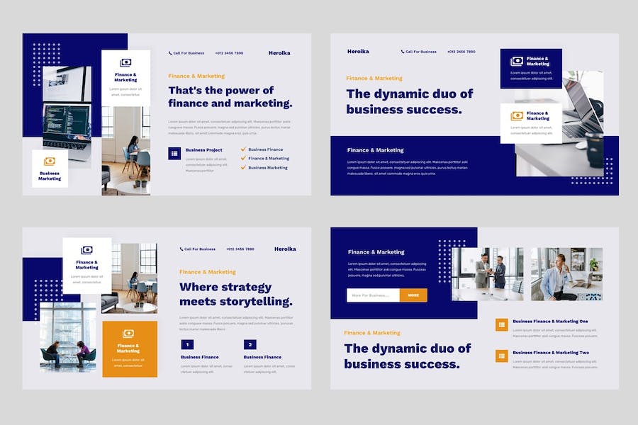 金融投资市场营销策略Keynote模板 - 顶尖PPT