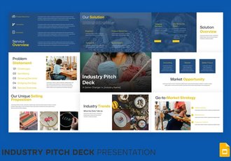 行业推介市场调研PPT模板 - 顶尖PPT