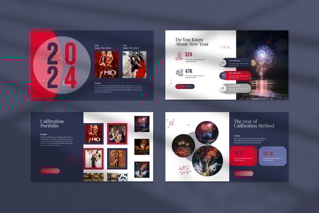 新年快乐年终总结报告PPT模板 - 顶尖PPT