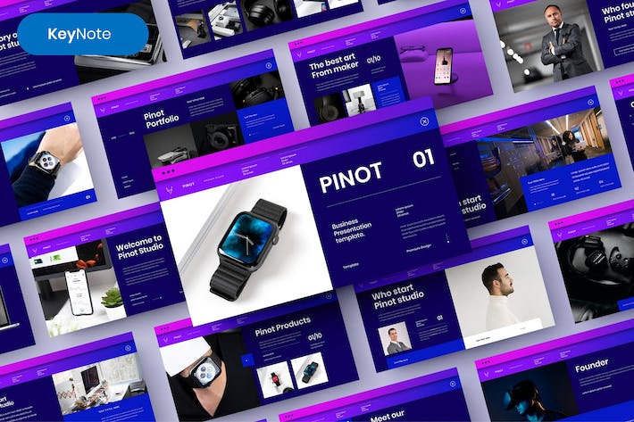 国外高端智能穿戴设备发布会设计师介绍keynote模板 - 顶尖PPT