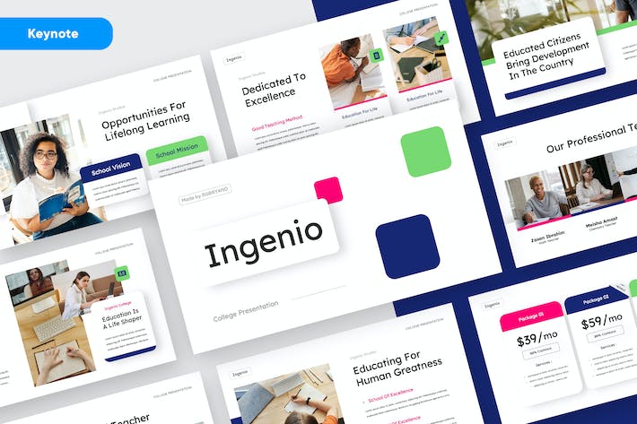 创新教育培训课程教学方法Keynote模板 - 顶尖PPT