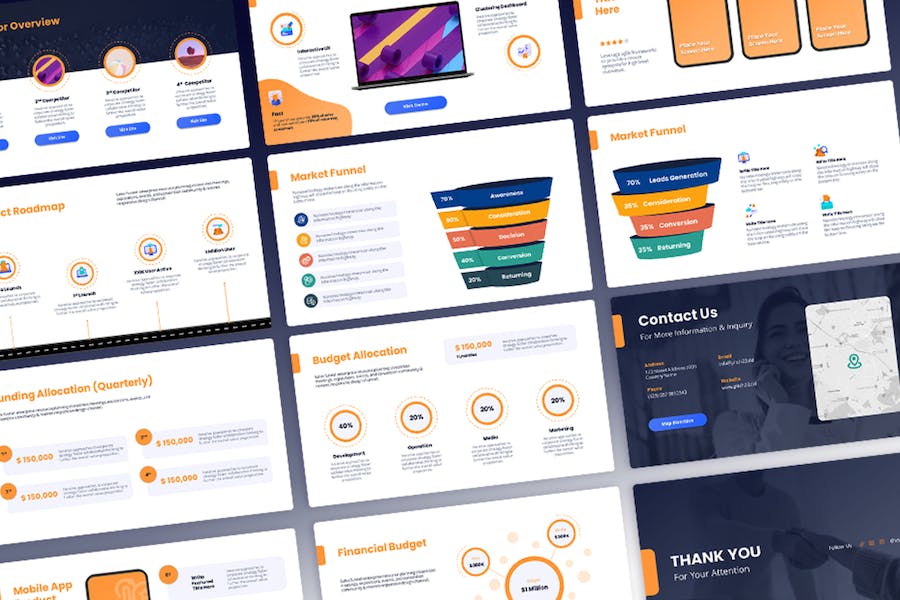 商务风格工作计划总结数据汇报PPT模板 - 顶尖PPT