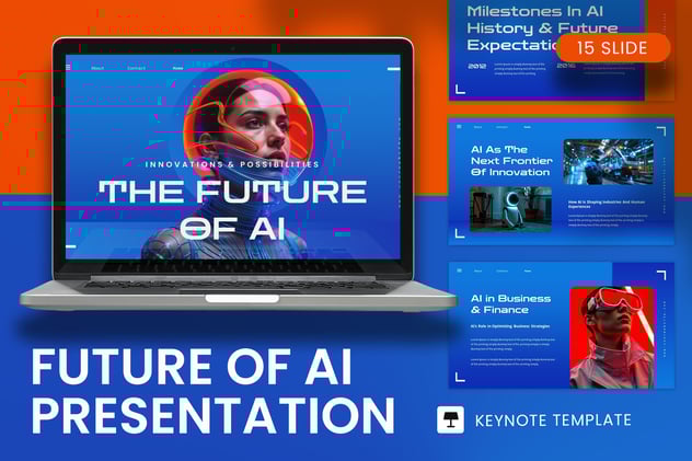 AI科技人工智能PPT模板 - 顶尖PPT