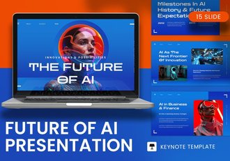 AI科技人工智能PPT模板 - 顶尖PPT