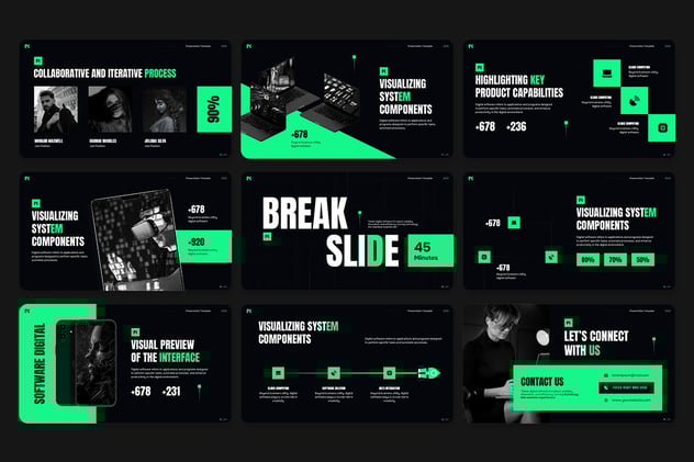 软件推介平台PPT模板 - 顶尖PPT