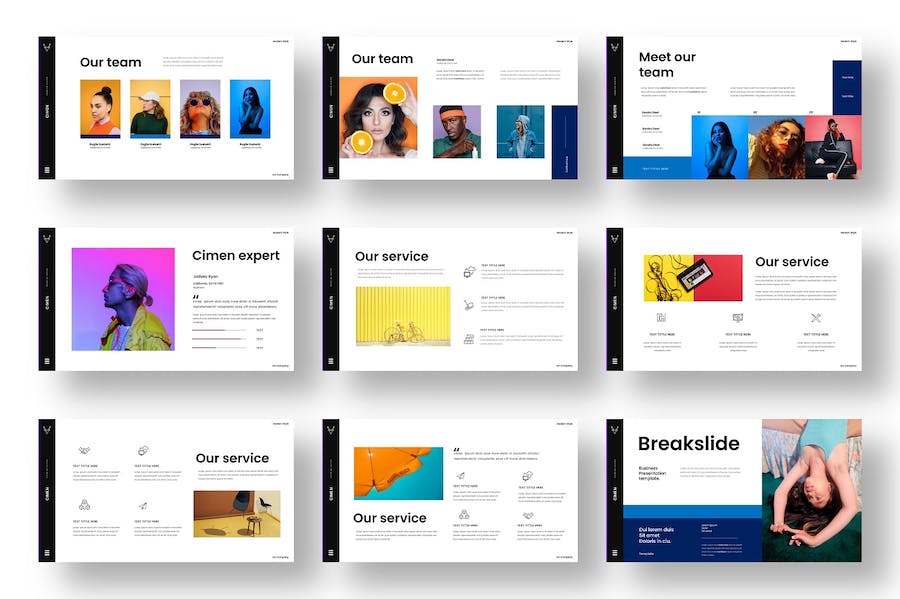 欧美商务商业PowerPoint模板 - 顶尖PPT