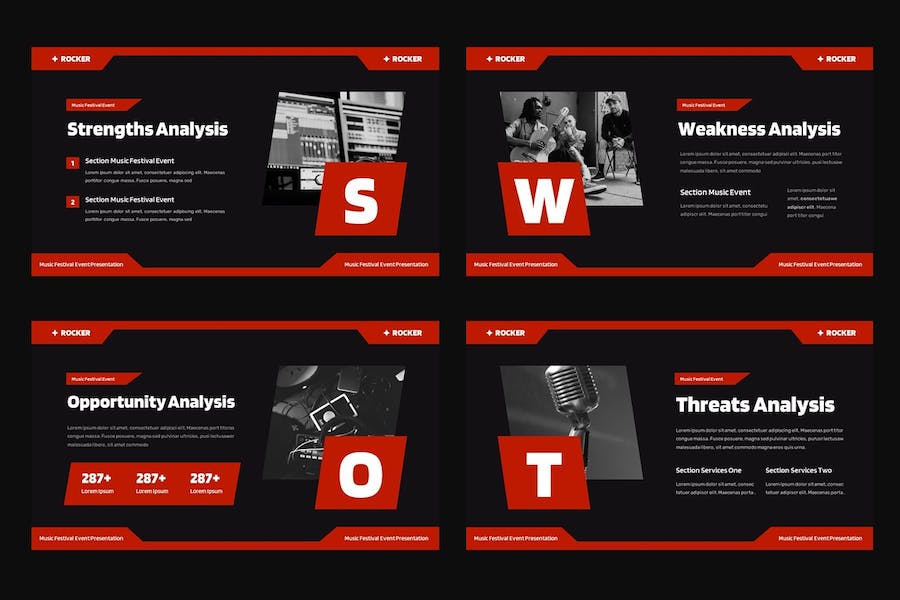 音乐节活动策划宣传推广Keynote模板 - 顶尖PPT