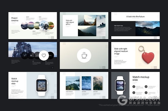 110页高端极简文艺商务PPT模板 - 顶尖PPT
