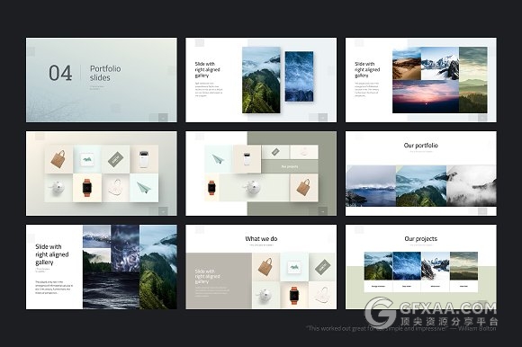 110页高端极简文艺商务PPT模板 - 顶尖PPT