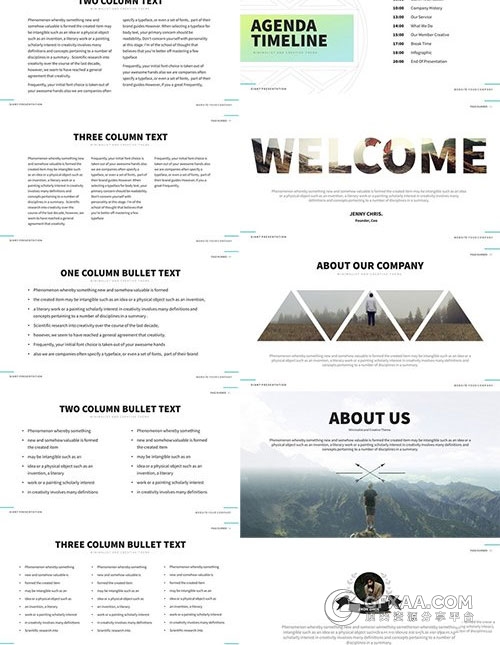 131页极简文艺商务多用途PPT模板 - 顶尖PPT