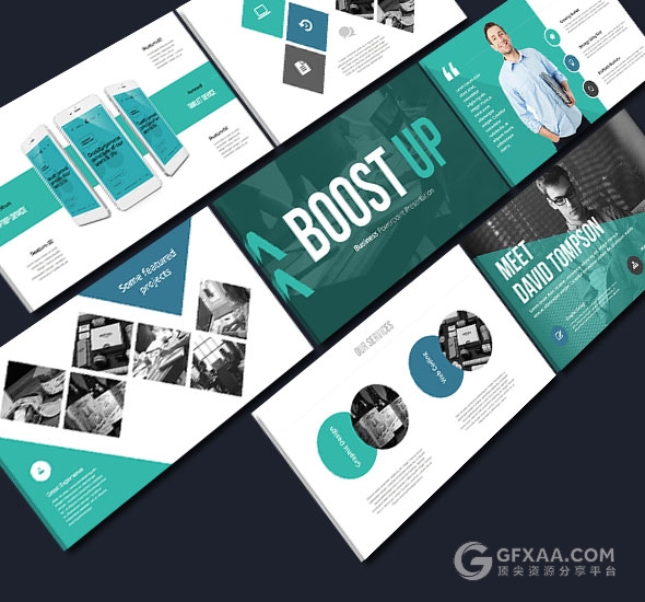 20种配色主题150页高端商务PPT模板 - 顶尖PPT