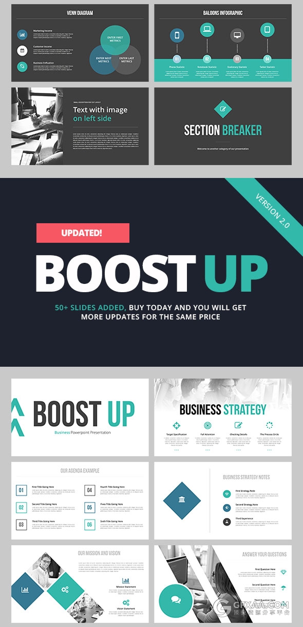 20种配色主题150页高端商务PPT模板 - 顶尖PPT