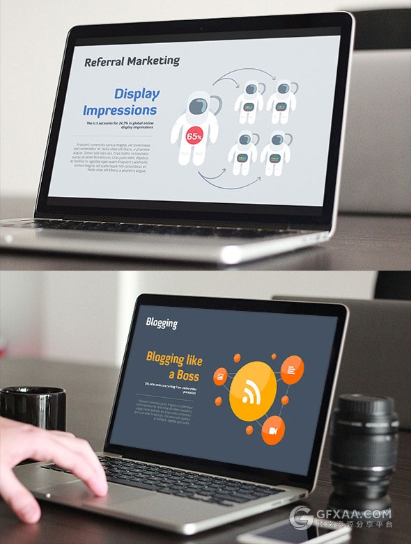 卡通风格宇宙太空动画PPT模板 - 顶尖PPT
