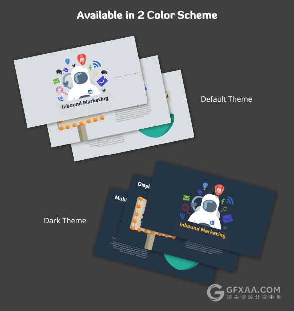 卡通风格宇宙太空动画PPT模板 - 顶尖PPT