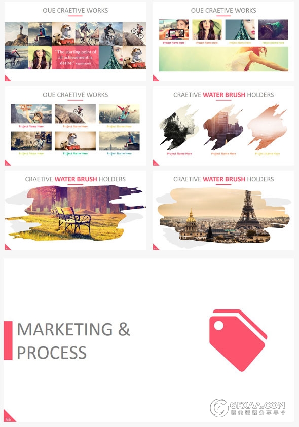 12120总页数30种配色主题多种字母剪影PPT模板 - 顶尖PPT