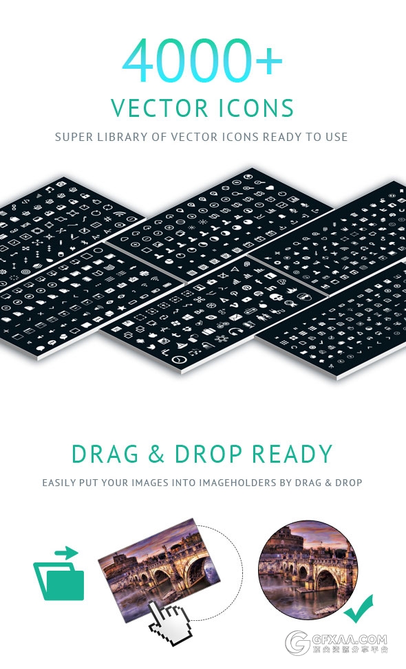 12120总页数30种配色主题多种字母剪影PPT模板 - 顶尖PPT