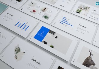 简约风格业务展示汇报总结keynote模板 - 顶尖PPT